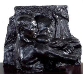 Realismo Social: "Indústria" escultura em bronze de Constantino Emile Meunier (1831-1905) 1896 Paris, Musee d