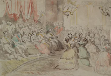Um Baile de Estado, presumivelmente com Napoleão III