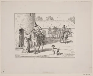 Ilustração para Svend Grundtvig, "Marsk Stig: canção folclórica dinamarquesa do século 13", 1861