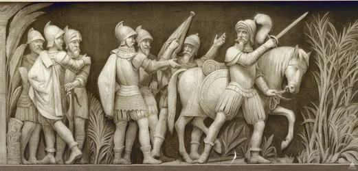 Pizarro Indo para o Peru O friso na rotunda do Capitólio dos Estados Unidos, 1860-1873