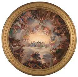 Estudo para a apoteose de Washington na Rotunda do edifício do Capitólio dos Estados Unidos