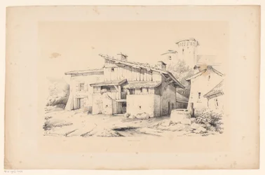 Casas e torre
A Paisagem (título da série)