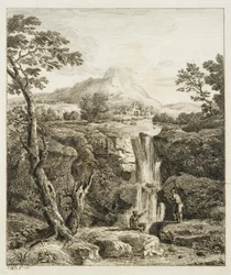 Paisagem com cascata