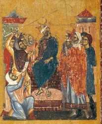 Crucifixo de Coppo di Marcovaldo (ca. 1220-após 1276), detalhe