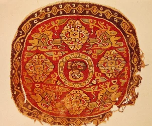 Representação copta de Cristo, século VIII-10 d.C. (lã)