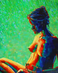 Mulher nua abstrata