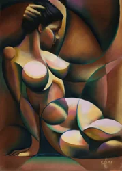Mulher Abstrata Contemplativa