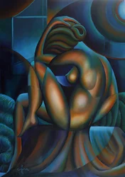 Mulher Abstrata e Contemplativa