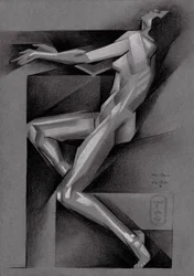 Nu reclinado cubista