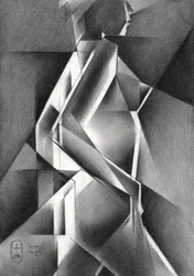 Figura cubista dinâmica