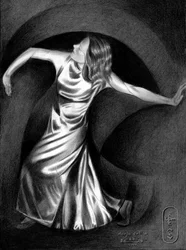 Fluxo de dança elegante