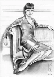 Mulher elegante em pose