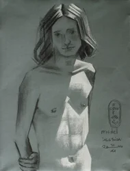 Desenho de modelo nu