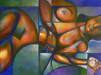 Mulher Cubista Sereno