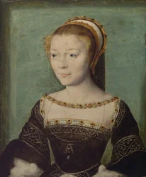 Anne de Pisseleu 1508-1576, Duquesa de Etampes, ca. 1535-40.