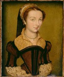 Retrato de Louise de Halluin, dame de Cipierre, c.1555 (óleo sobre painel)