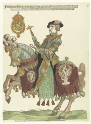 Retrato de Fernando I da Áustria a cavalo