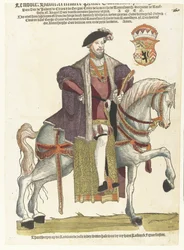 Retrato do Duque Willem van Cleves, Jülich e Berg, Conde de Mark, Senhor de Ravenstein a cavalo