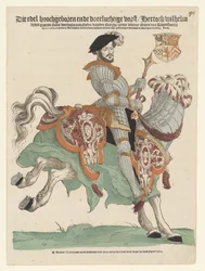 Retrato do Duque Willem van Cleves, Jülich e Berg, Conde de Mark, Senhor de Ravenstein a cavalo