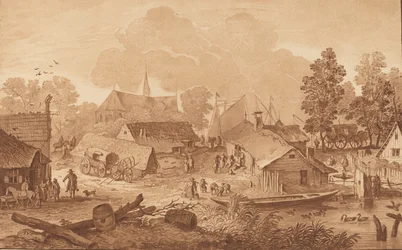 Aldeia com Lagoa, c. 1782.