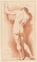 Nu masculino em pé, visto por trás (1º prémio 1771)