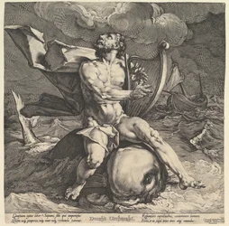 Arion em um golfinho, ca. 1599