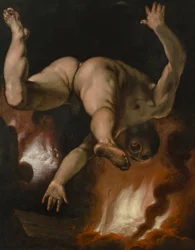 A queda de Ixion, c.1588 (óleo sobre tela)