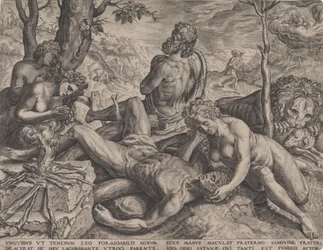 Adão e Eva lamentando a morte de Abel, 1564.