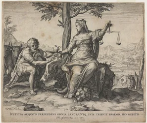Justiça recompensa labuta, 1566