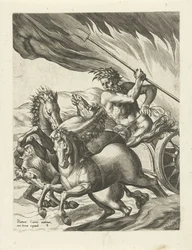 Plutão deixa Proserpina para trás no submundo
A história de Plutão e Prosérpina (título da série)