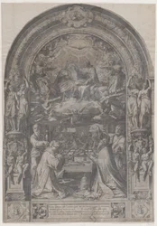 A Coroação da Virgem com São Lourenço, São Paulo, São Pedro e São Sisto, 1576.