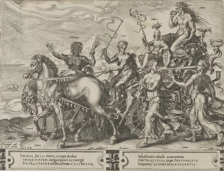 O Triunfo da Inveja, de O Ciclo das Vicissitudes dos Assuntos Humanos, placa 4, 1564.