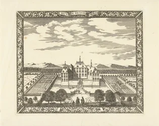 Vista do Castelo de Duivenvoorde em Voorschoten
T