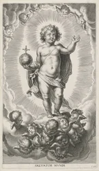 Cristo criança com maçã imperial