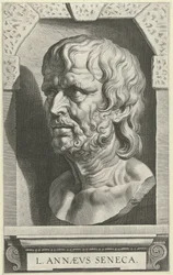 Retrato do busto de Séneca