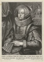 Retrato de Maria Ana da Áustria, esposa do Imperador Fernando III