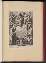 Página de rosto para Balthasar Cordier, Catena Sexaginta Qvinqve Graecorvm Patrvm in S. Lvcam...