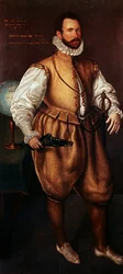 Retrato de Martin Frobisher, c.1577 (óleo sobre tela)