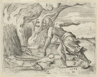 Sansão ateia fogo aos campos de milho dos filisteus
História de Sansão (título da série)