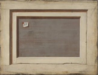 Trompe loeil. O reverso de uma pintura emoldurada, 1668-1672