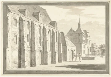 Vista da igreja e da casa em Ootmarsum