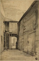 Quintal de uma casa velha