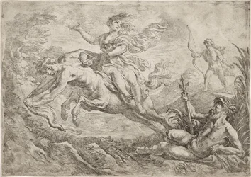 Nessus é atingido pela seta envenenada de Hércules