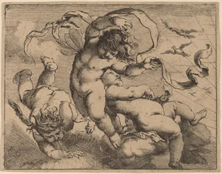 Três Putti Voadores