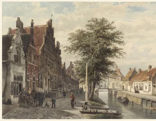 Vista do canal em Hasselt