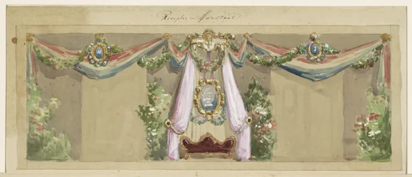 Projecto para a decoração festiva por ocasião das bodas de prata de J.C. van Pappelendam e esposa