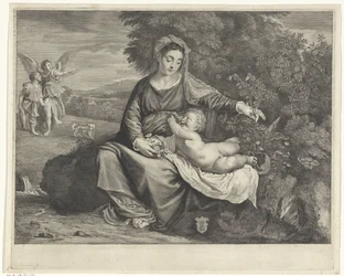Maria com a criança e Tobias e o anjo
