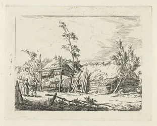 Casa de campo com palheiro