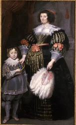 Madame Charlotte Butkens-Smit van Cruyninghen e seu filho Johannes-Amatus