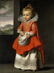 Retrato da filha da artista, Magdalena de Vos, c.1623-24 (óleo sobre tela)